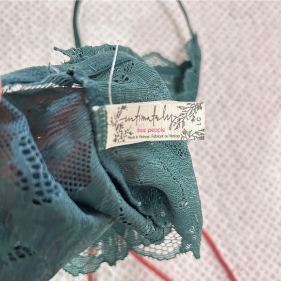 Free People Teal Lace Bralette - Picture 3 of 4